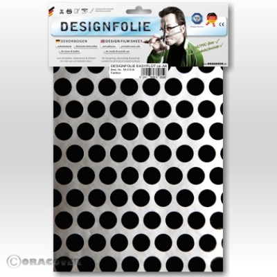 Designfolie Fun1 silber/ schwarz (ca. A4)