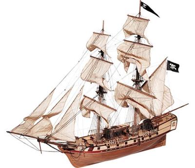 Corsair (Schiffsbausatz mit Segel, Maßstab 1:80)