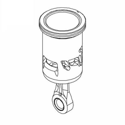 Zylinderbuchse mit Kolben und Pleuel Speed R2103