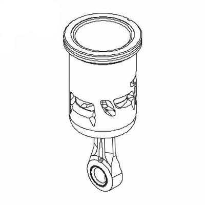 Zylinderbuchse mit Kolben und Pleuel Speed R21-Euro