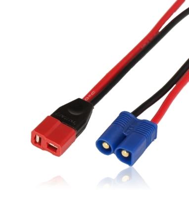 Adapter Kabel T-Stecker (Buchse)/EC3-Stecker, Kabel 1,5mm², Silikon (10cm)