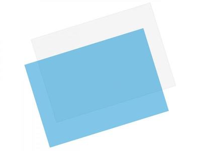 PVC Platte (blau transparent) 500 x 300 x 0.8 mm (1 Stück)