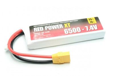 LiPo Akku RED POWER XT 6500 - 7,4V