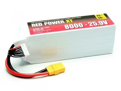 LiPo Akku RED POWER XT 8000 - 25.9V