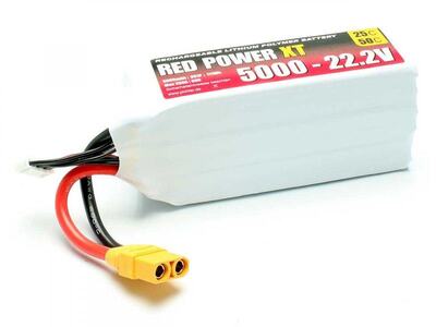 LiPo Akku RED POWER XT 5000 - 22,2V