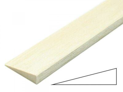 Balsa-Endleiste asymetrisch 3x12x1000 mm (VE=2St.)