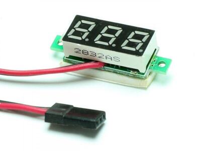 Mini Digital Voltmeter 3..30V (JR Stecker)