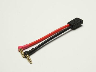 Adapterkabel abgewinkelt / 4mm Gold -> Traxxas