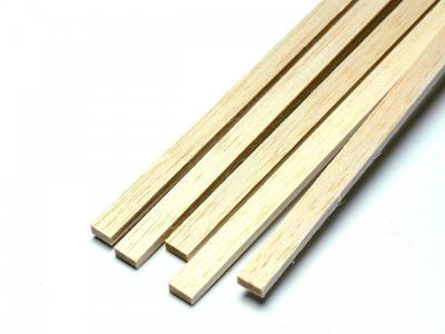 Balsa-Leiste 1.5 x 1.5 x 1000mm (10 Stück)