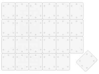 Patent Scharnier 25 x 20mm (24 Stück)