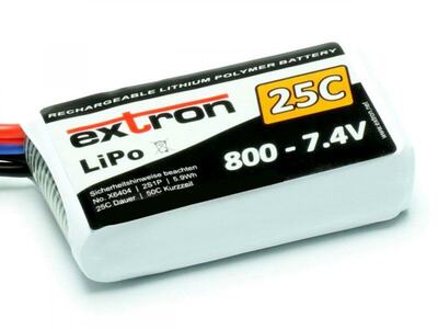 LiPo Akku Extron X2 800 - 7,4V (25C | 50C)