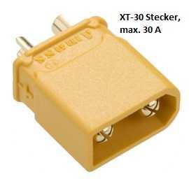 XT-30 Goldstecker, max. 30A (2 Stück)