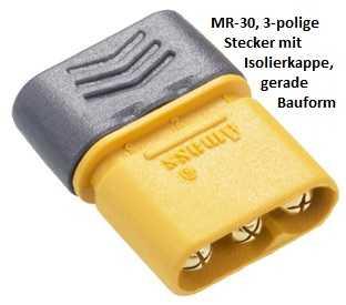 MR-30, 3-polige Goldstecker mit Kappe (2 Stück)