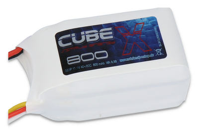 X-Cube 800mAh 3S1P 11,1V 40C/80C