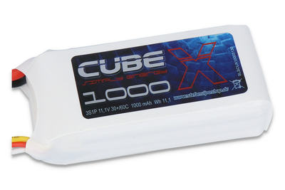 X-Cube 1000mAh 3S1P 11,1V 30C/60C