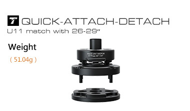 QAD (Quick-attach-detach) Adapterplatine für U11 mit 26-29" Carbon-Propellern (Typ A+B/set)