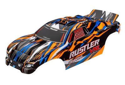 Karosserie, Rustler VXL 2WD orange lackiert