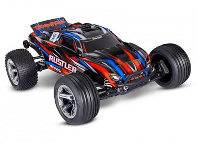 Rustler 2WD 1/10 RTR TQ BL-2s HD (ohne Akku und Lader) rot