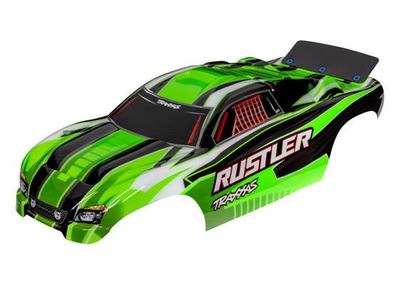 Karosserie, Rustler 2WD grün lackiert