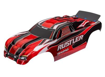 Karosserie, Rustler 2WD rot lackiert
