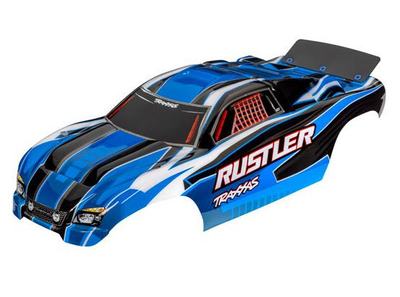 Karosserie, Rustler 2WD blau lackiert