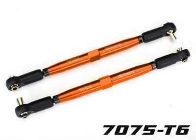 Vorspurstange Alu orange  157mm einstellbar (2 Stück) X-Maxx