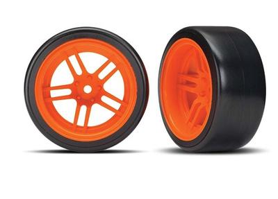 Komplettrad, 1.9", Drift / Split-Spoke orange hinten (2 Stück)