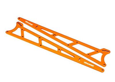 Side Plates Wheelie Bar Alu orange Drag Slash