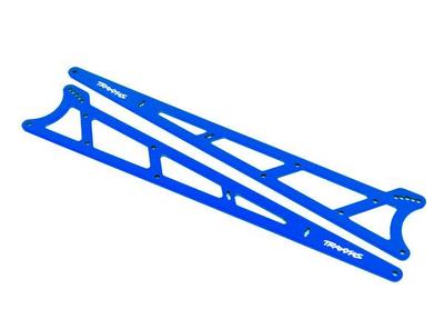 Side Plates Wheelie Bar Alu blau Drag Slash