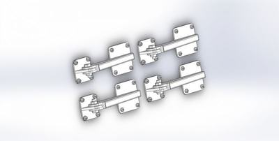 Hecktür-Scharniere x4 1:4 - 134/499