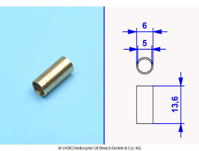 Distanzbuchse 5 x 13,6 x 6 mm - 94/7