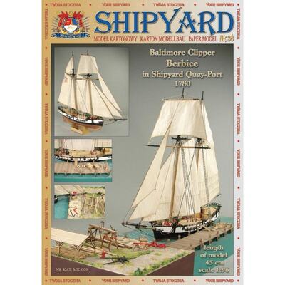 Nr 38 Baltimore Clipper Berbice in Shipyard Quay-Port scale 1:96