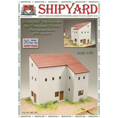 Nr 105 Dockyard warehouse for overseas goods - The Netherlands XVII Century scale 1:72