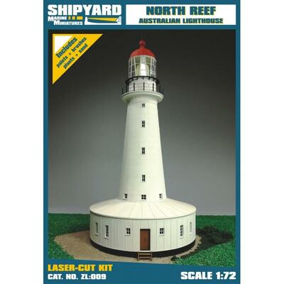 Leuchtturm North Reef (Laser-Kartonbausatz (1:72))