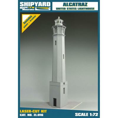 Leuchtturm Alcatraz (Laser-Kartonbausatz (1:72))