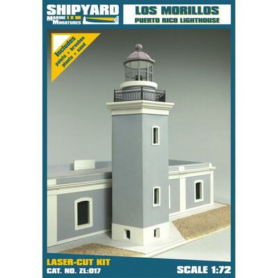 Leuchtturm Los Morrillos de Cabo Rojo (Laser-Kartonbausatz (1:72))