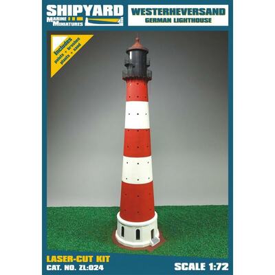 Leuchtturm Westerheversand (Laser-Kartonbausatz (1:72))